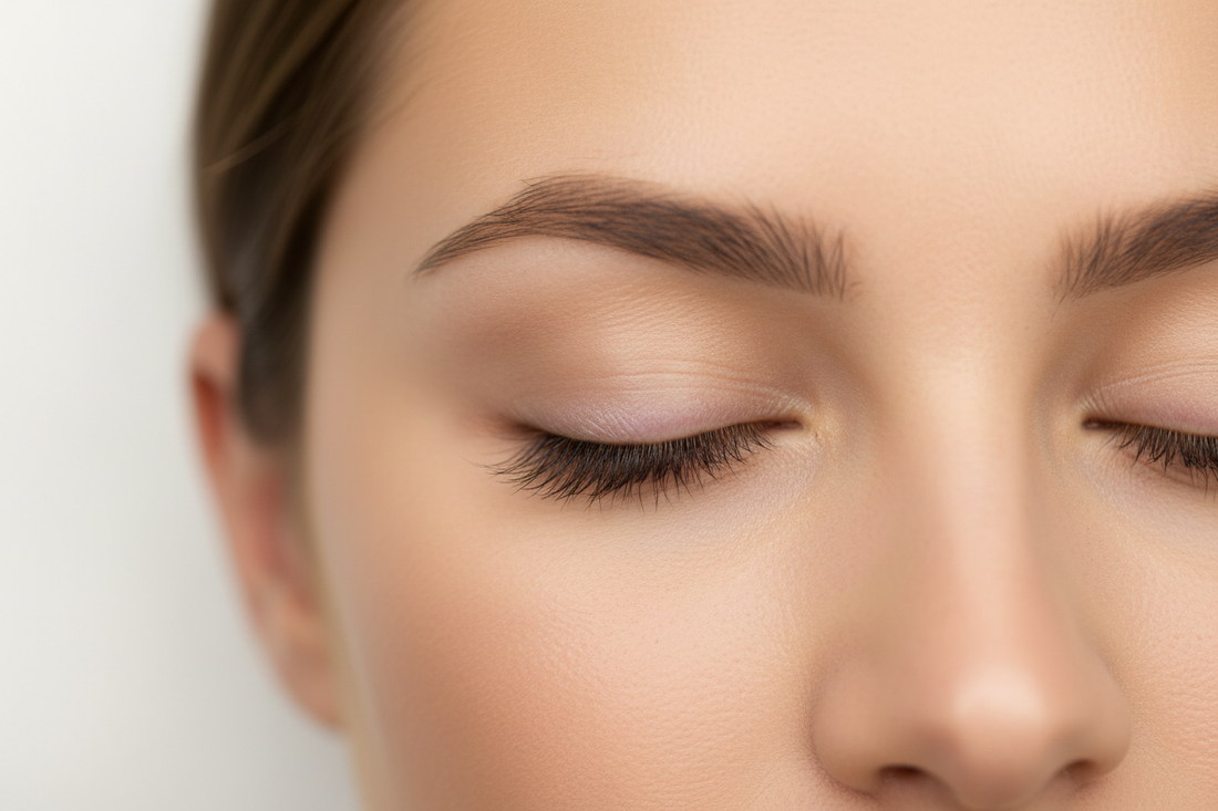 woman with eyelash extensions