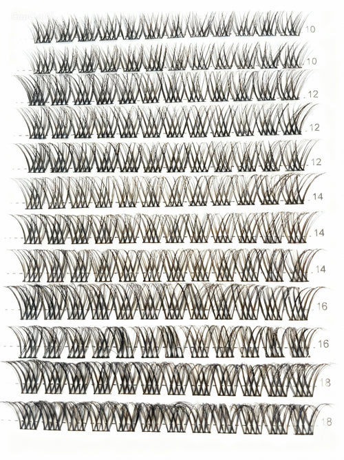 box of eyelashes light and airy clusters